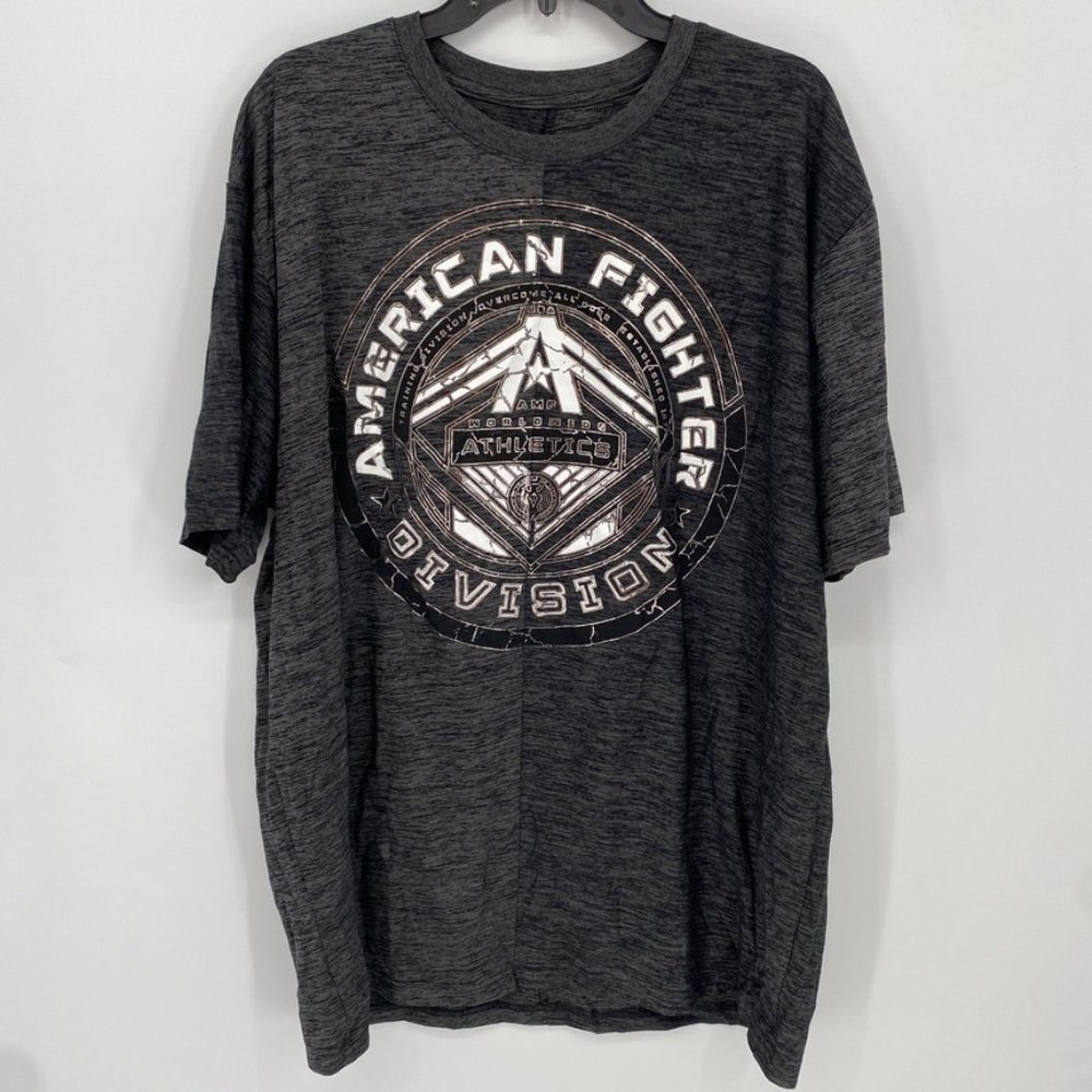 American Fighter Grey Split Two-Toned T-Shirt